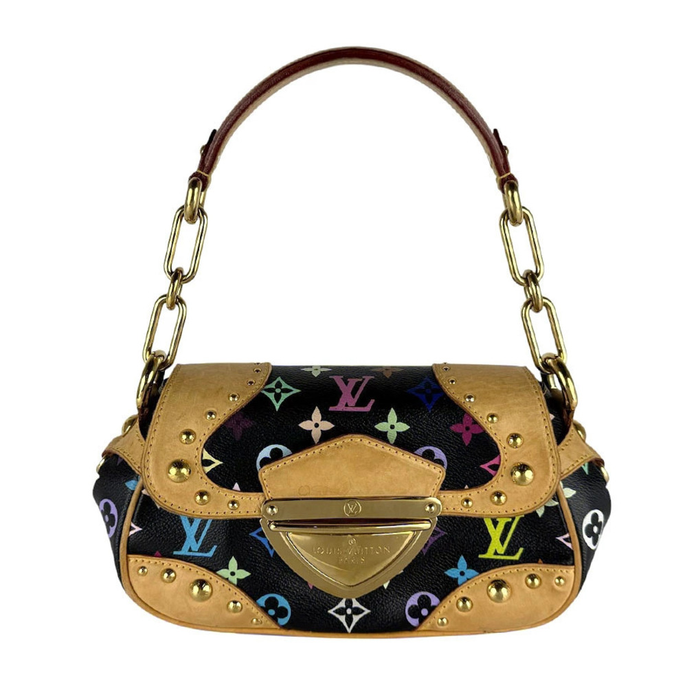 Louis Vuitton Handbag Monogram Multicolor Marilyn Noir Black